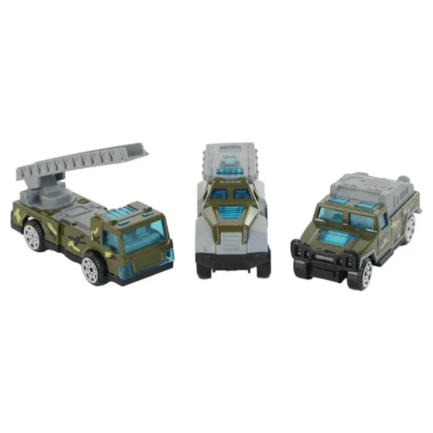 Metal Askeri Araçları 3lü Kutulu  - 1