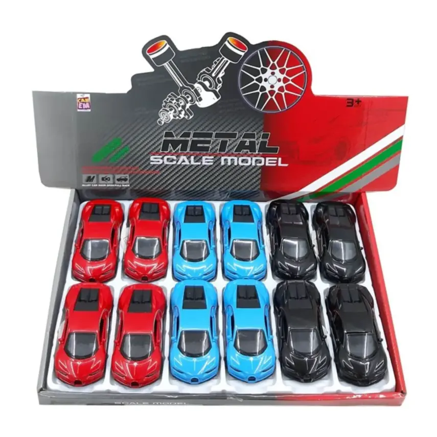 Metal Çek Bırak Spor Araba 1F - 2