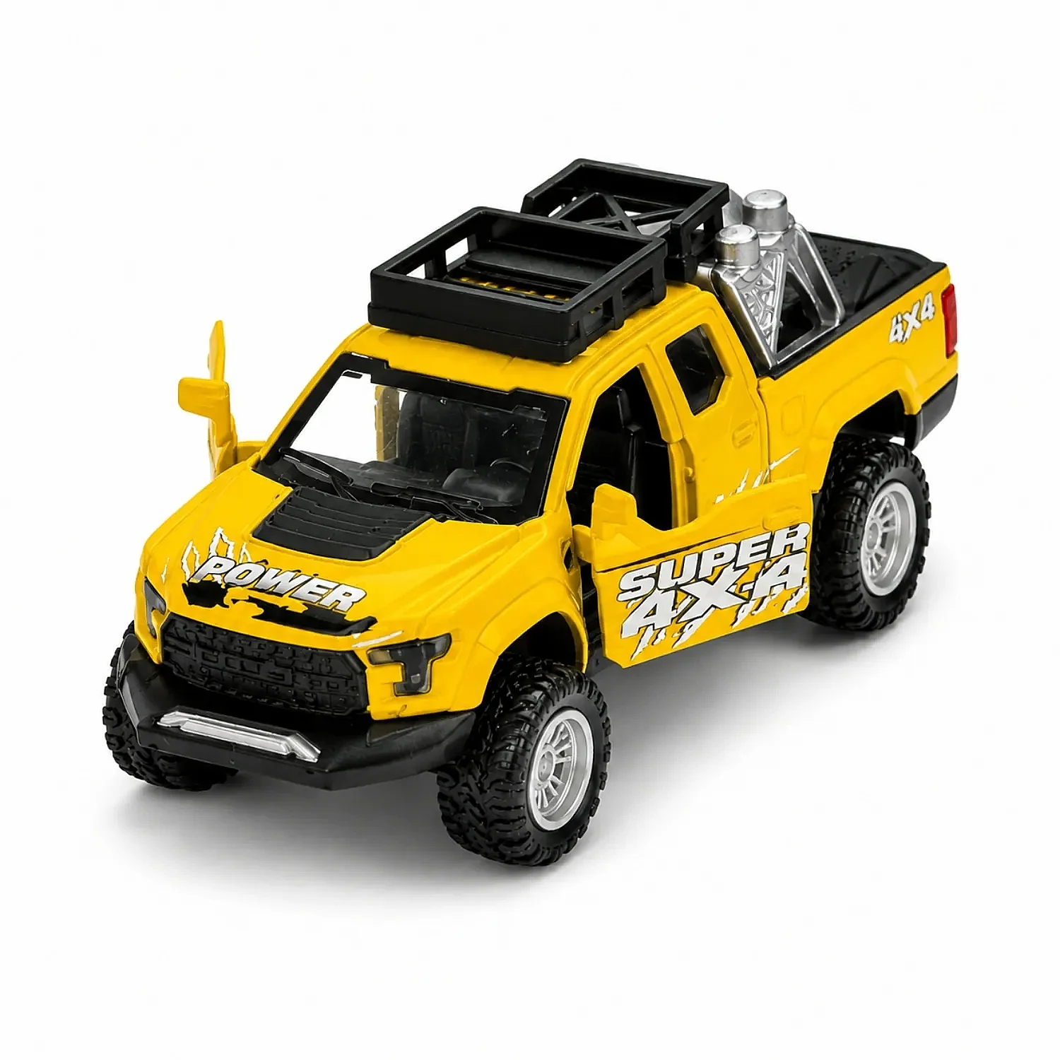 Metal Çekbırak Sesli Işıklı Off Road Pic Up 1:36 