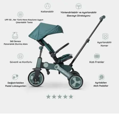 Micro 4in1 360 Derece Dönen Ve Katlanabilir Bisiklet - Matcha - 5