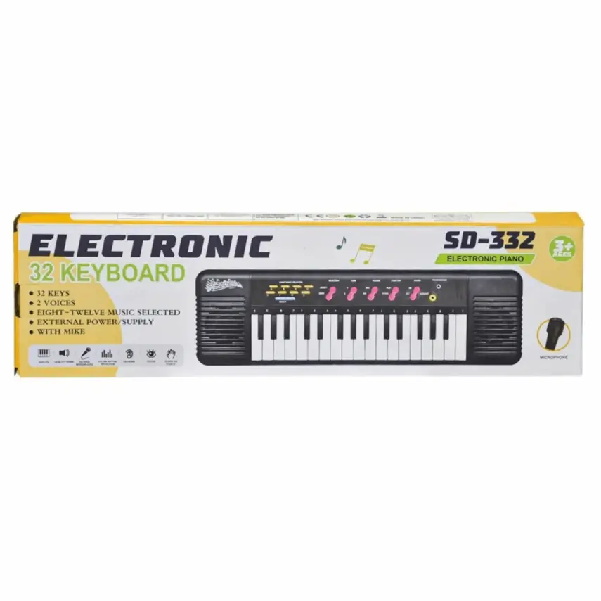 Mikrofonlu Piano 32 Tuş Kutulu - 1