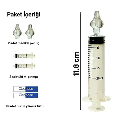 Milkway Burun Temizleme Kiti 2 Adet 20 ml Şırınga 10 Adet Solüsyonu - 2