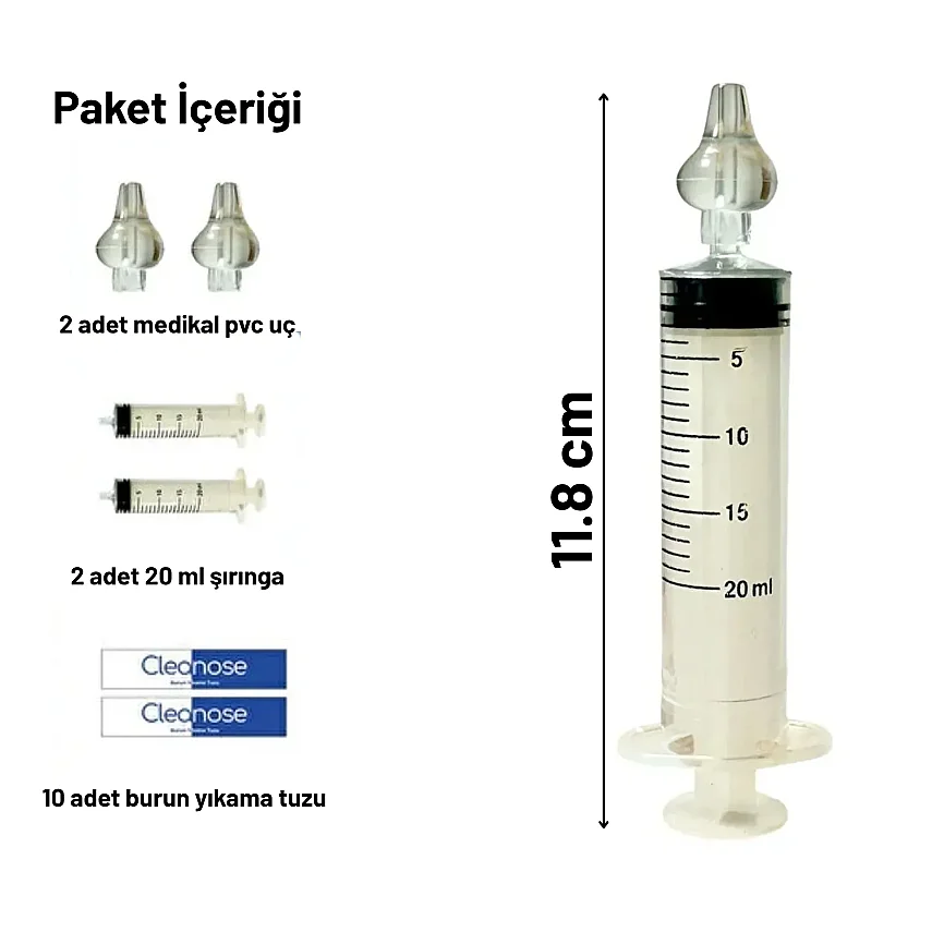 Milkway Burun Temizleme Kiti 2 Adet 20 ml Şırınga 10 Adet Solüsyonu - 2