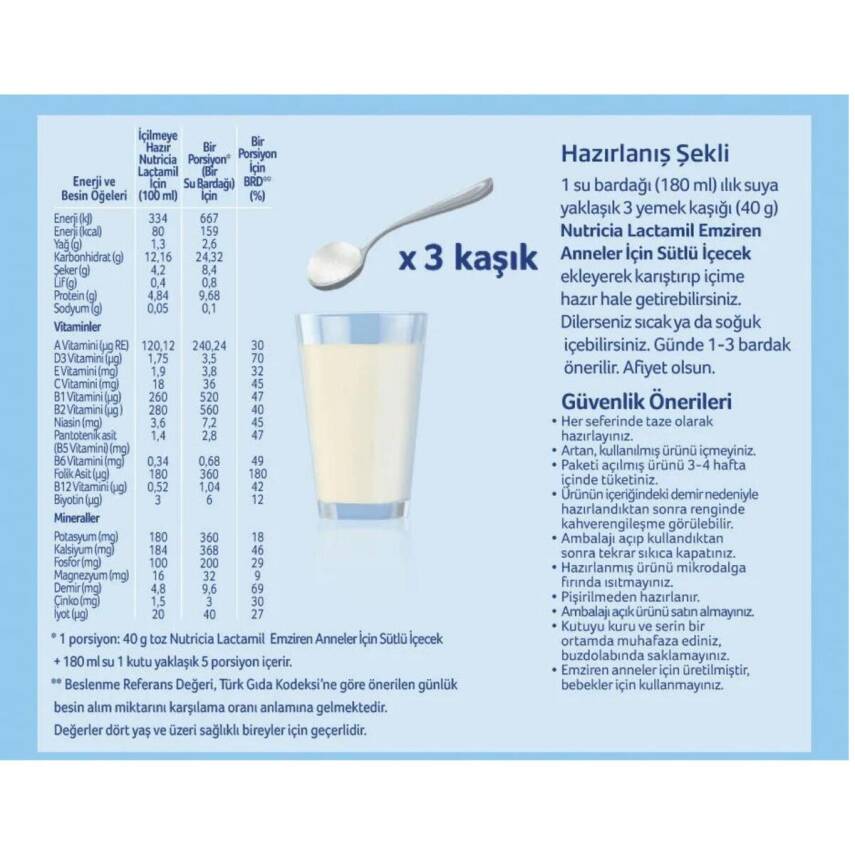 Milupa Lactamil Anneler İçin Sütlü İçecek 200 gr x 2 Adet - 2