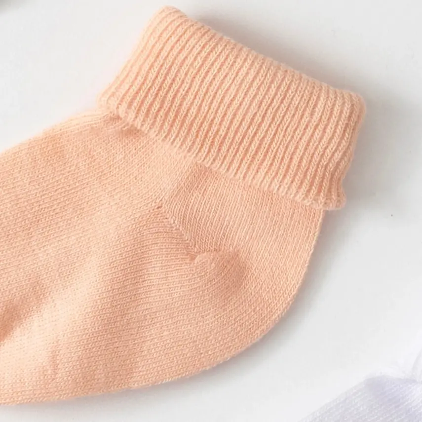 Mini Damla 10lu Karışık Renkli Unisex Bebek Soket Çorap - 3