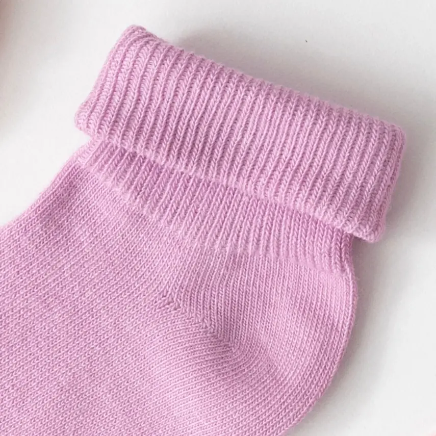 Mini Damla 10lu Karışık Renkli Unisex Bebek Soket Çorap  - 4