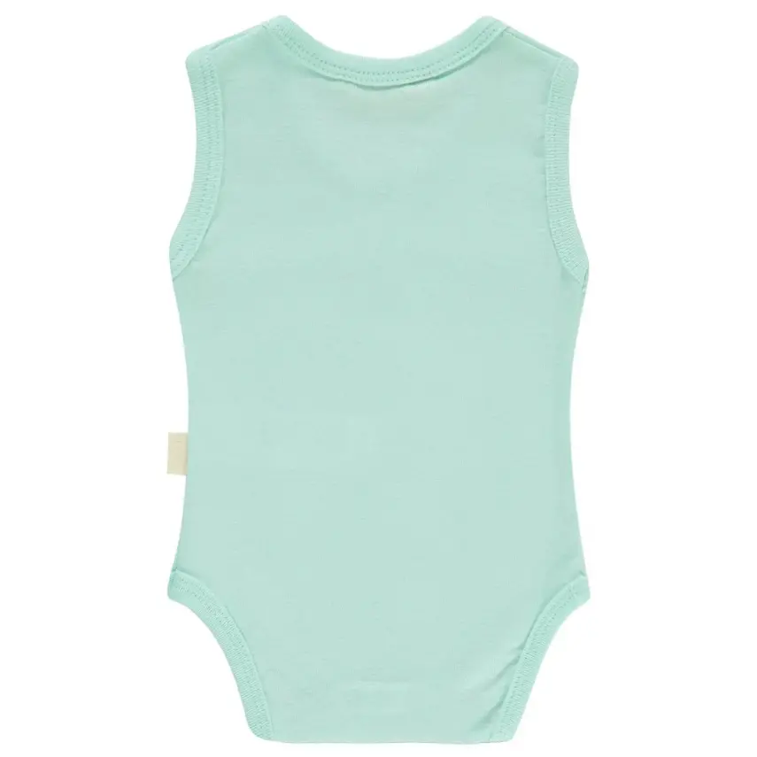 Mini Damla Bebek Body Askılı Armalı Mint - 4