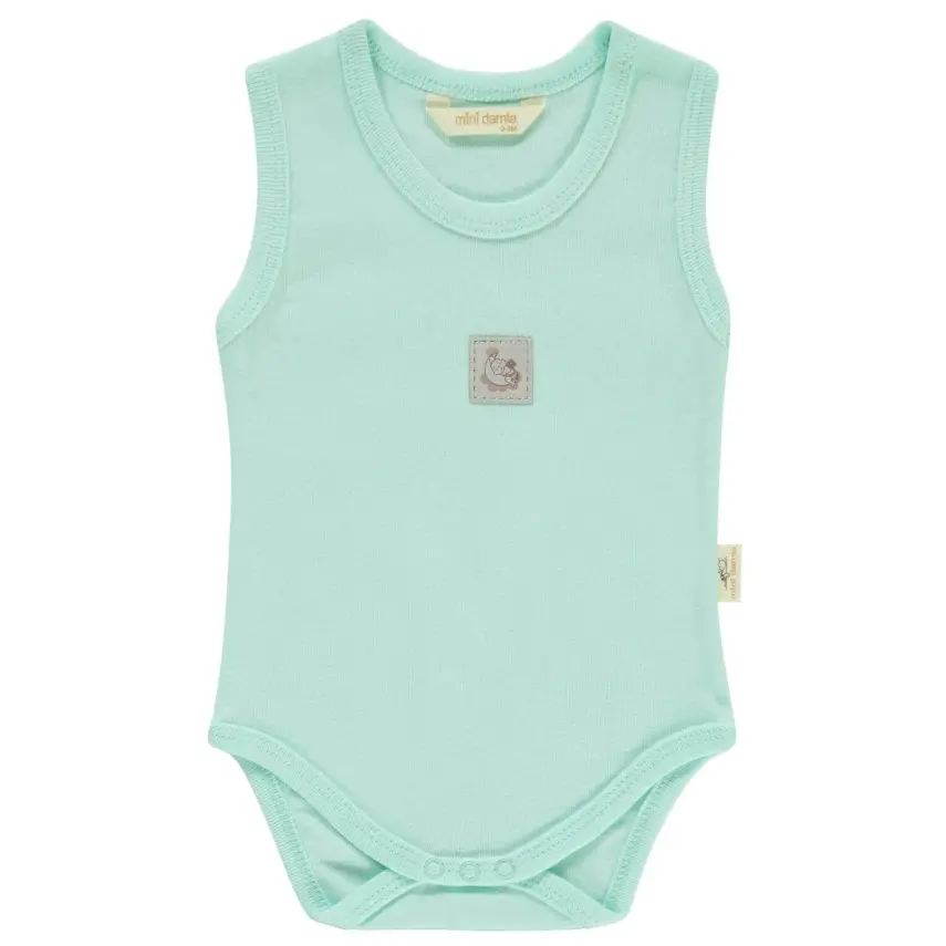 Mini Damla Bebek Body Askılı Armalı Mint - 5