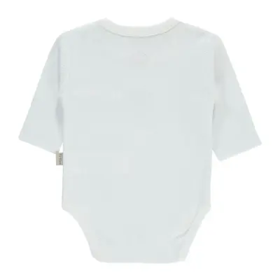 Mini Damla Body Uzun Kol Armalı Beyaz - 2