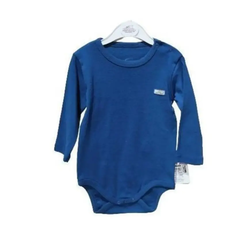 Mini Damla Body Uzun Kol İndigo - 1