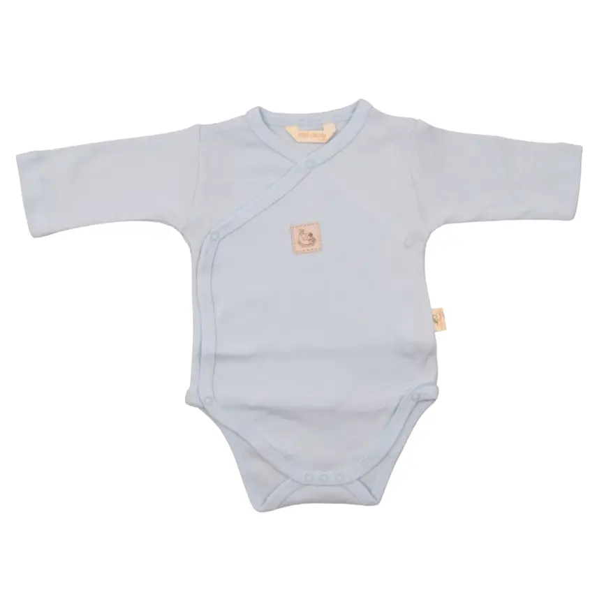 Mini Damla Body Uzun Kol Kruvaze Armalı Mavi - 1