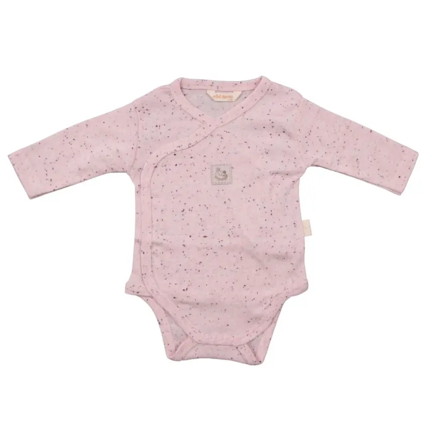 Mini Damla Body Uzun Kol Kruvaze Armalı Pembe - 2