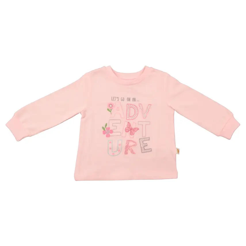 Mini Damla Çocuk Sweatshirt Adventure Pembe - 1