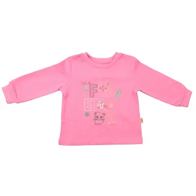 Mini Damla Çocuk Sweatshirt Friend Pembe (1)