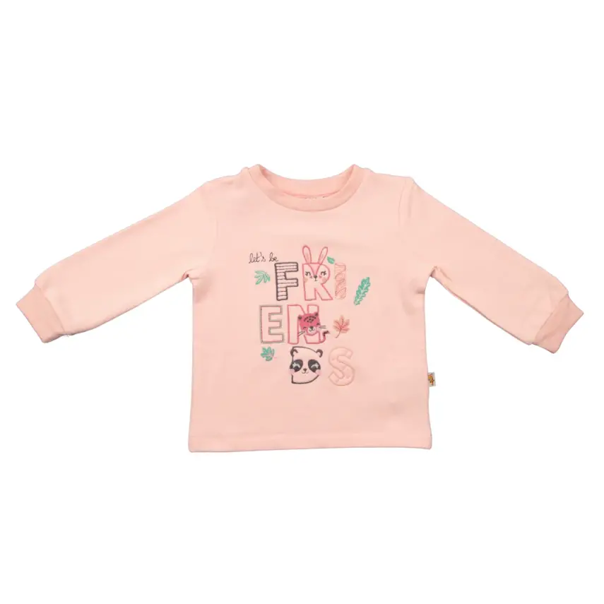 Mini Damla Çocuk Sweatshirt Friend Somon - 2