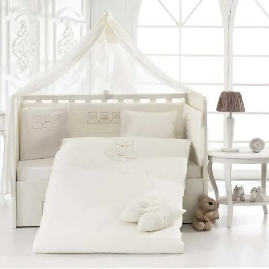Mini Damla Cute Bear Uyku Seti 75x130 cm Bej - 1