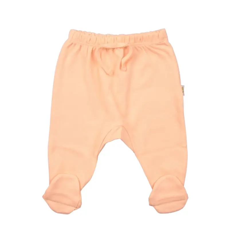 Mini Damla Pantolon Patikli Penye Somon - 1