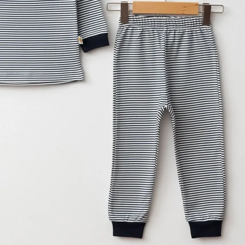 Mini Damla Pijama Takımı Penye Dream Time Baskılı Lacivert - 6