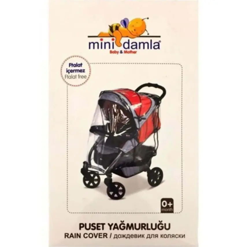 Mini Damla Puset Yağmurluğu Fitalatsız Siyah - 4