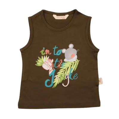 Mini Damla T-Shirt Kolsuz Jungle Haki - 2