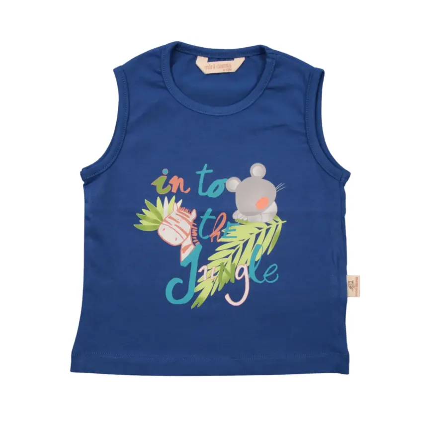 Mini Damla T-Shirt Kolsuz Jungle Saks - 2