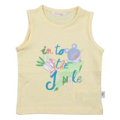 Mini Damla T-Shirt Kolsuz Jungle Sarı (1)