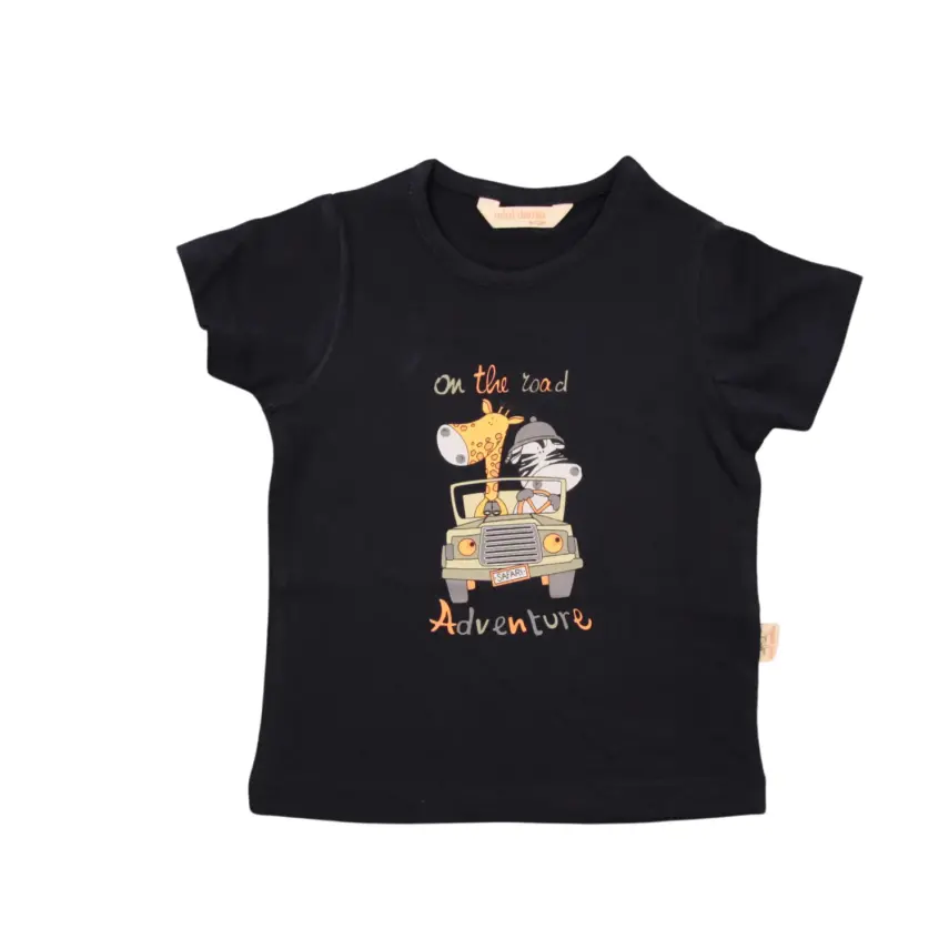 Mini Damla T-Shirt Safari Lacivert - 4