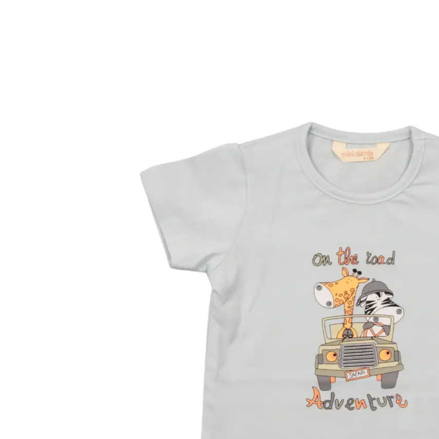 Mini Damla T-Shirt Safari Mint - 2