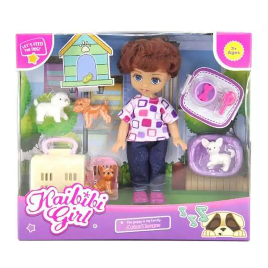 Mini Köpekli Çantalı Kaibibi Bebek - 1