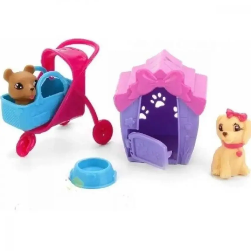 Mini Manken Bebek Barınak Pusetli - 1