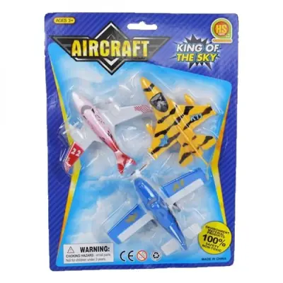 Mini Uçak Renkli 3'lü