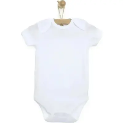 Mixi Baby %100 Pamuklu Çıtçıtlı Bebek Body Kısa Kol (1)