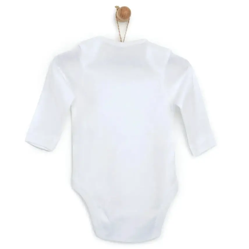 Mixi Baby %100 Pamuklu Çıtçıtlı Bebek Body Uzun Kol - 7