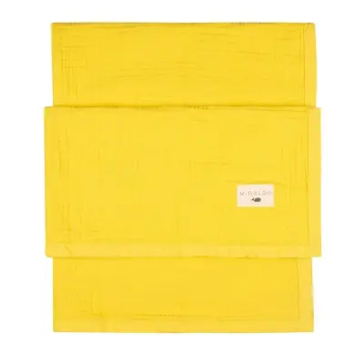 Mixi Baby Migaloo Dört Katlı Çok Amaçlı %100 Pamuklu Bebek Çocuk Müslin Örtü 90X120 Cm Hardal - 8