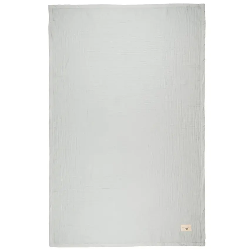 Mixi Baby Migaloo Dört Katlı Çok Amaçlı %100 Pamuklu Bebek Çocuk Müslin Örtü 90X120 Cm Mavi - 7