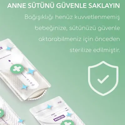 Mochi Anne Sütü Saklama Poşeti 200 ml 120li (1)