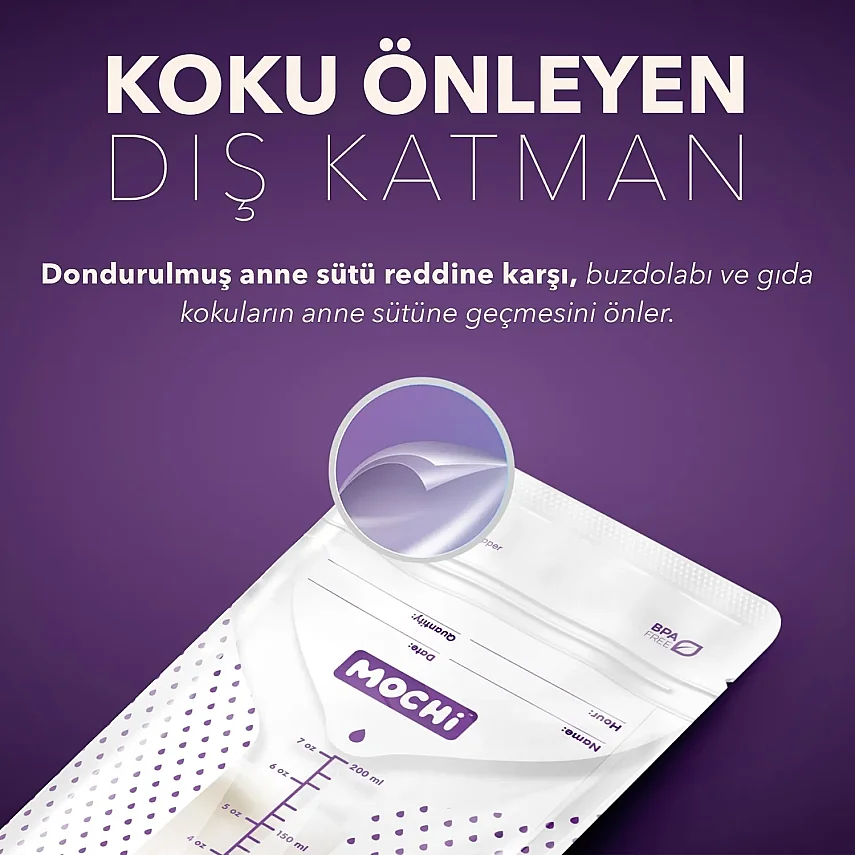 Mochi Anne Sütü Saklama Poşeti 25li - 3