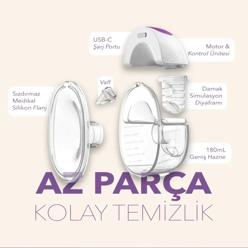 Mochi Giyilebilir Taşınabilir Göğüs Pompası - 4