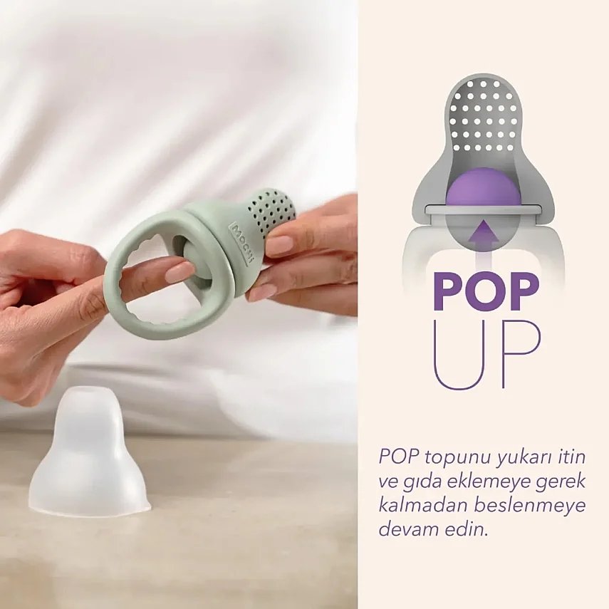 Mochi Pop-Up Gıda Emziği Mint - 2