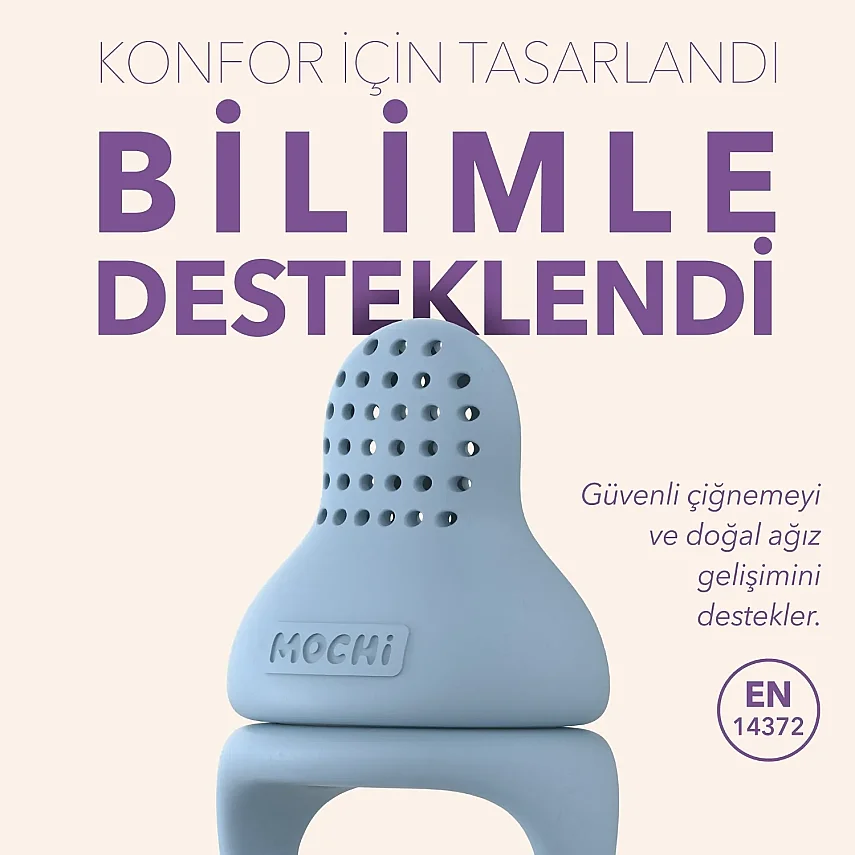 Mochi Pop-Up Gıda Emziği Mint - 6