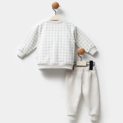 Moi Noi 2Li Bebek Takım Ekose Unisex - 5