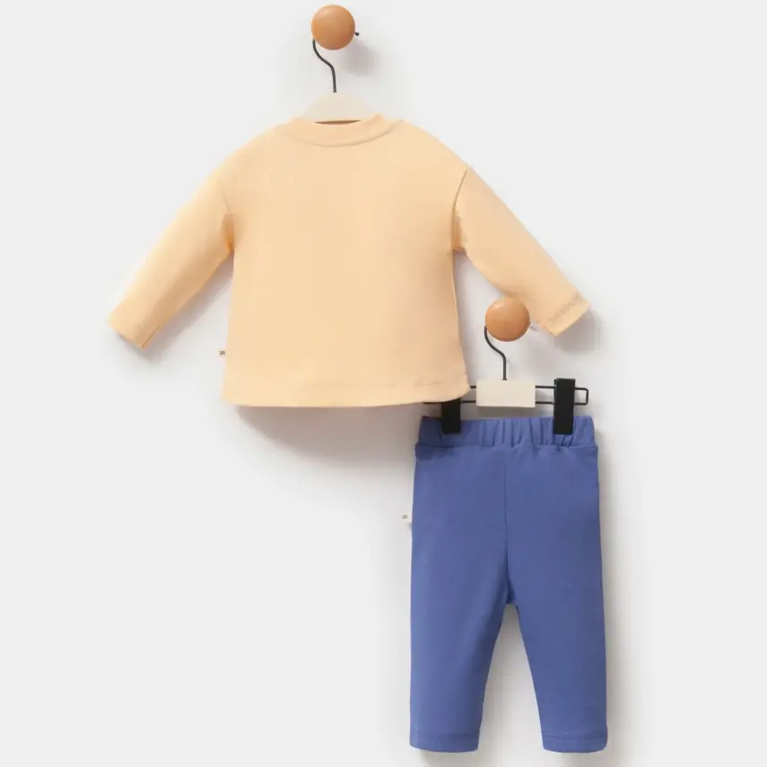 Moi Noi 2Li Erkek Bebek Takım Planet Sütlü Kahve - 3