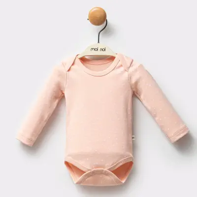 Moi Noi 2li Kız Bebek Body Flowers Somon - 3