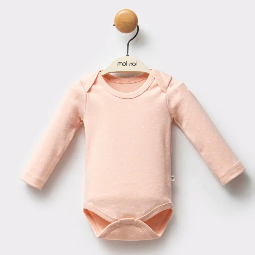 Moi Noi 2li Kız Bebek Body Flowers Somon - 3