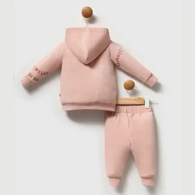 Moi Noi 2li Takım Kapüşonlu Pembe - 5