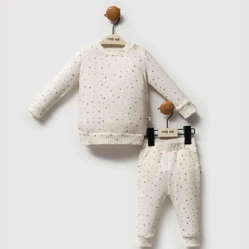 Moi Noi 2li Takım Raporlu Ekru - 1