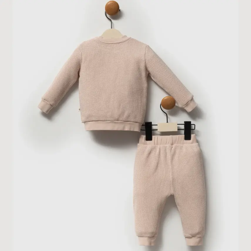 Moi Noi 2li Takım Waffle Bej - 6