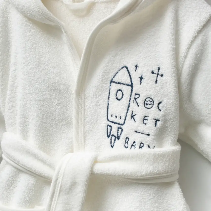 Moi Noi Bebek Bornoz Takımı Planet Desenli Unisex - 2