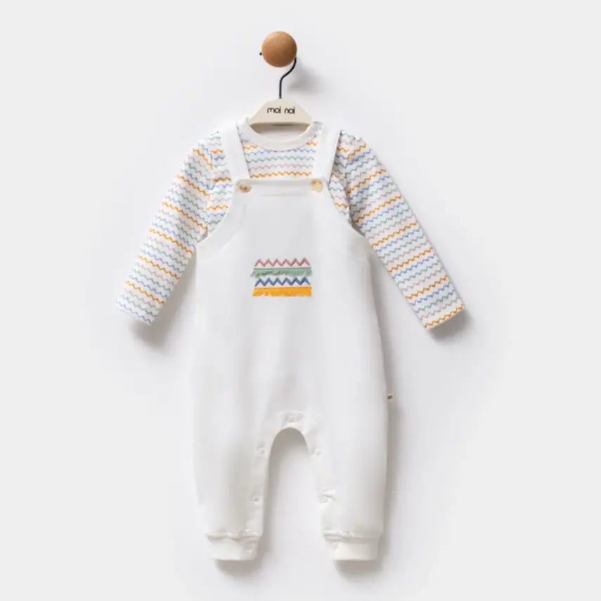 Moi Noi Bebek Salopet Zigzag Unisex - 1