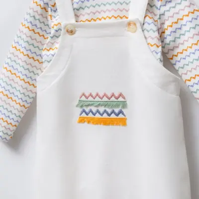 Moi Noi Bebek Salopet Zigzag Unisex - 3